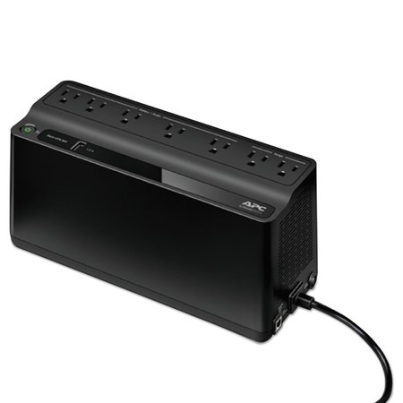 Apc Smart-UPS 600 VA Battery Backup System, 7 Outlets, 490 J BE600M1